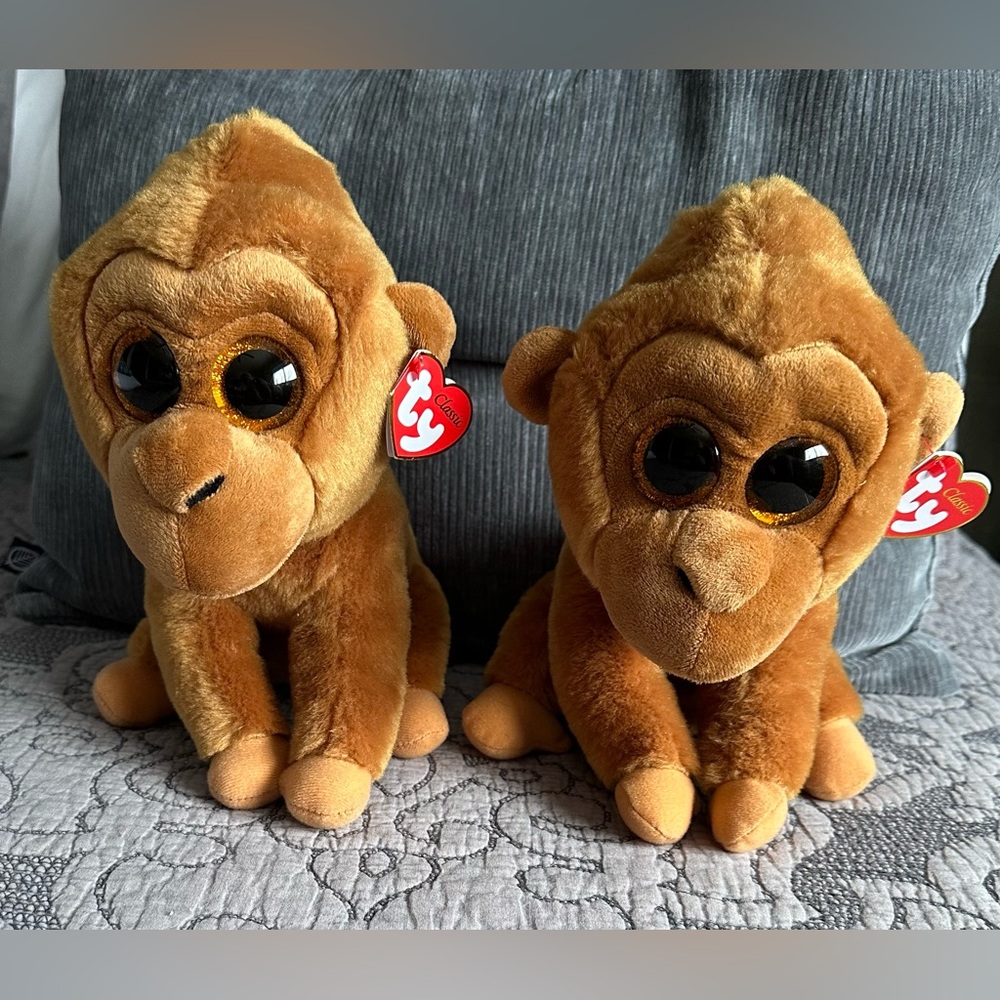 Two NWT TY Classic MONROE “the Orangutan” Medium
